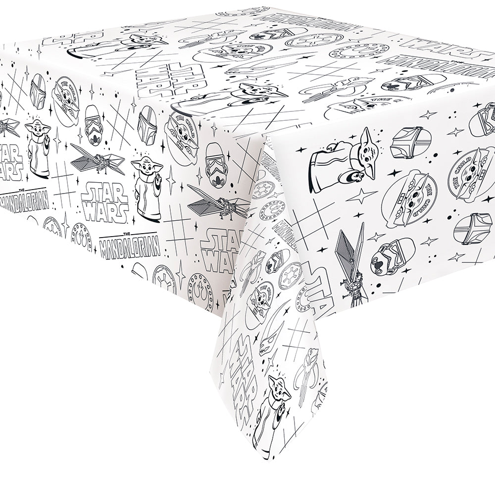 Mandalorian The Child Activity Rectangular Paper Table Cover, 54" x 84"