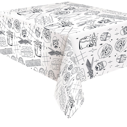 Mandalorian The Child Activity Rectangular Paper Table Cover, 54" x 84"