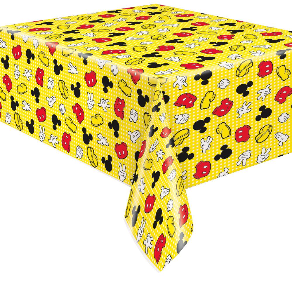 Disney Mickey Mouse Rectangular Plastic Table Cover, 54" x 84"