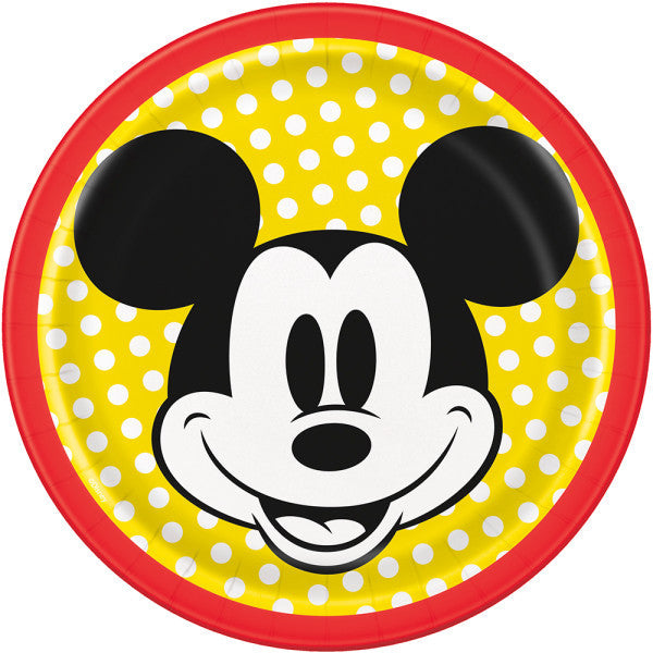 Disney Mickey Mouse Round 7" Dessert Plates, 8ct