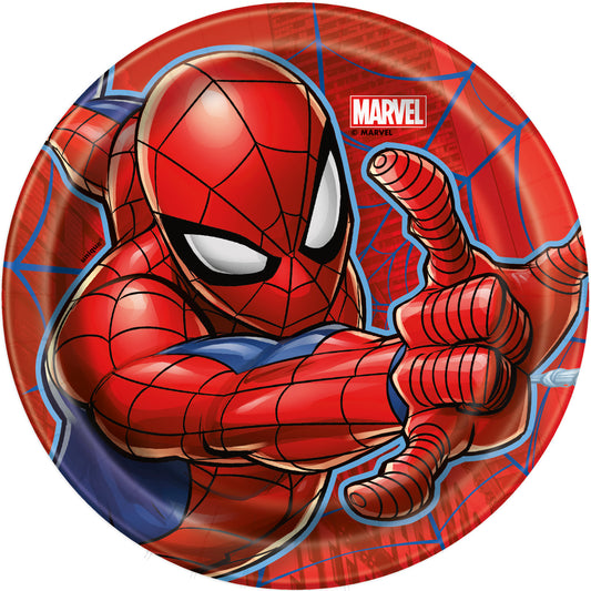 Spider-Man Round 7" Dessert Plates, 8ct