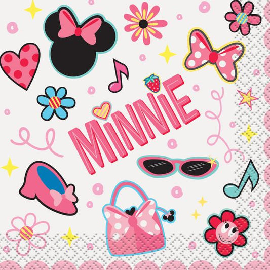 Disney Iconic Minnie Mouse Beverage Napkins, 16ct