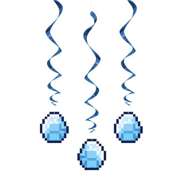 Minecraft Hanging Swirl Decorations, 26", 3ct